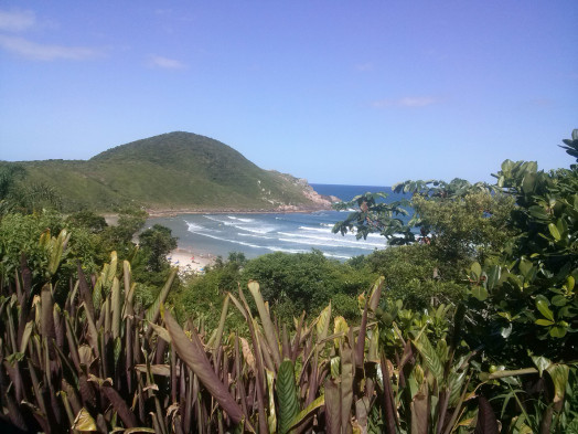 North Rosa Beach landscape paradise beach in the south of Brazil