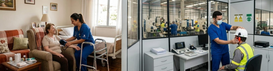 Carreira em enfermagem na saúde ocupacional e home care