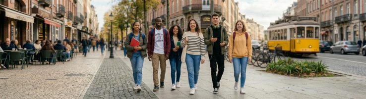 grupo de estudantes de um curso técnico